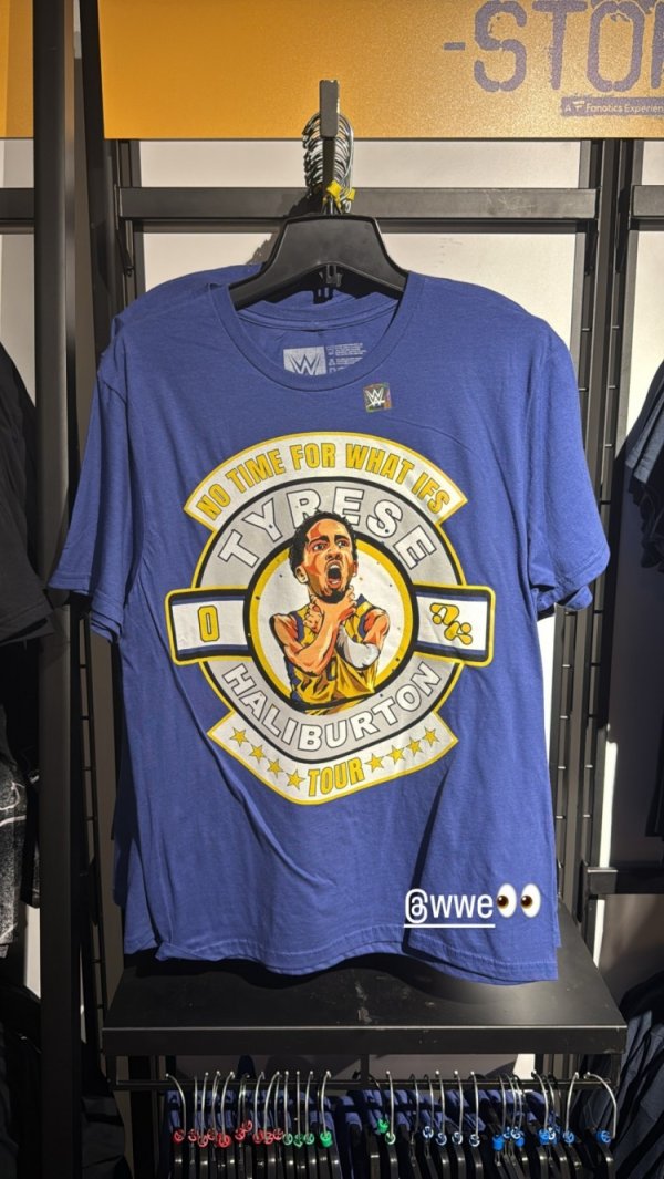 啥时候再打一场?哈利伯顿社媒晒照 WWE推出哈利锁喉周边T恤 啥时候再打一场?哈利伯顿社媒晒照 WWE推出哈利锁喉周边T恤