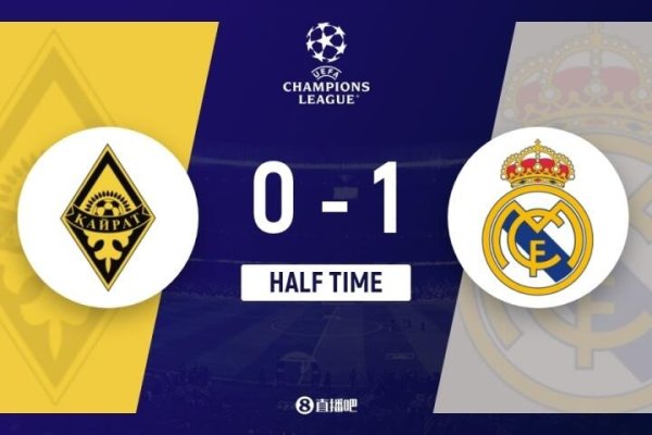 半场-皇马1-0阿拉木图 姆巴佩点射马斯坦托诺造点维尼修斯失单刀赴会 半场-皇马1-0阿拉木图 姆巴佩点射马斯坦托诺造点维尼修斯失单刀赴会